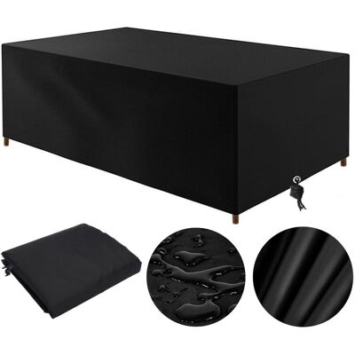 GRASSLIN 1 Housse De Protection Table Jardin 100x60x70cm Tissu Oxford Imperméable Anti-uv Pour Mobilier Extérieur Rectangulaire Noir - Publicité GRASSLIN 1 Housse De Protection Table Jardin 100x60x70cm Tissu Oxford Imperméable Anti-uv Pour Mobilier Extérieur Rectangulaire Noir - Publicité