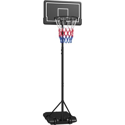ACKERMAN Panier De Basket Avec Support 220-250 Cm Réglable En Hauteur Avec Roulettes Panneau Arrière Anti-bris Pour Jardin Et Terrain De Sport - Publicité ACKERMAN Panier De Basket Avec Support 220-250 Cm Réglable En Hauteur Avec Roulettes Panneau Arrière Anti-bris Pour Jardin Et Terrain De Sport - Publicité