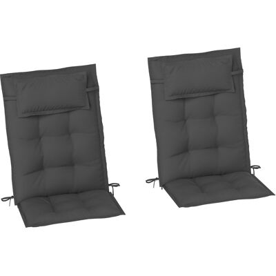 ACKERMAN Lot De 2 Coussins Pour Transats, Déperlants, Pour Chaises Longues De Jardin, Chaises De Plage, Transats, Coussins Pour Mobilier De Jardin, 50 X 116 X 5 Cm, Gris Foncé - Publicité ACKERMAN Lot De 2 Coussins Pour Transats, Déperlants, Pour Chaises Longues De Jardin, Chaises De Plage, Transats, Coussins Pour Mobilier De Jardin, 50 X 116 X 5 Cm, Gris Foncé - Publicité