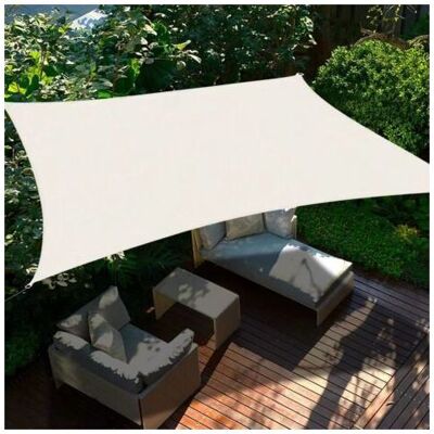 ABYSSE Voile D'Ombrage Rectangulaire 2 X 3 M En Tissu Oxford Haute Densité – Blocage Uv 95 % – Résistante À L'Eau – Fixation Anneaux En D Acier Inoxydable - Publicité ABYSSE Voile D'Ombrage Rectangulaire 2 X 3 M En Tissu Oxford Haute Densité – Blocage Uv 95 % – Résistante À L'Eau – Fixation Anneaux En D Acier Inoxydable - Publicité