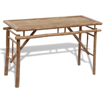 DESIGN IN Table De Brasserie Avec 2 Bancs 100 Cm Bambou - Publicité DESIGN IN Table De Brasserie Avec 2 Bancs 100 Cm Bambou - Publicité