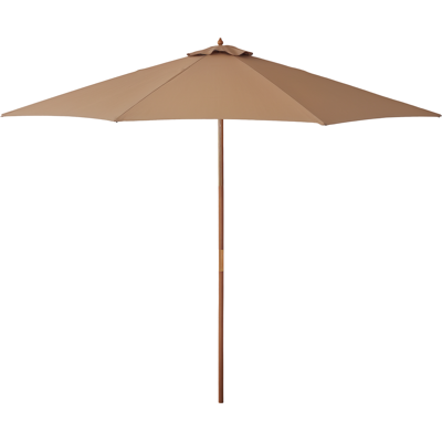 ARRIGONI Parasol Droit Parasol De Jardin Double Toit En Bois Polyester Haute Densité Protection Solaire Ø 3 X 2,5 M Kaki - Publicité ARRIGONI Parasol Droit Parasol De Jardin Double Toit En Bois Polyester Haute Densité Protection Solaire Ø 3 X 2,5 M Kaki - Publicité