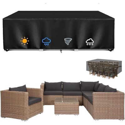 GRASSLIN 1 Housse De Protection Salon De Jardin 260x120x90cm Tissu Oxford 420d Imperméable Anti-uv Avec Sangles Pour Extérieur - Publicité GRASSLIN 1 Housse De Protection Salon De Jardin 260x120x90cm Tissu Oxford 420d Imperméable Anti-uv Avec Sangles Pour Extérieur - Publicité
