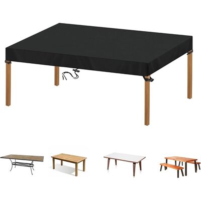 GRASSLIN 1 Housse Table De Jardin, Tissu Oxford 600d, Imperméable, Rectangulaire, Protection Meubles Extérieur 240x100x15cm - Publicité GRASSLIN 1 Housse Table De Jardin, Tissu Oxford 600d, Imperméable, Rectangulaire, Protection Meubles Extérieur 240x100x15cm - Publicité