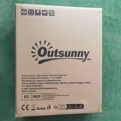 OEM Outsunny Ensemble Salon Jardin Enfant 4 Pcs Design Coccinelle - Table Ron+ 2 Chaises Pliables + Parasol - Métal Époxy Oxford Rouge - Publicité OEM Outsunny Ensemble Salon Jardin Enfant 4 Pcs Design Coccinelle - Table Ron+ 2 Chaises Pliables + Parasol - Métal Époxy Oxford Rouge - Publicité