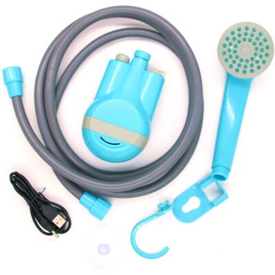 MOXIE Sjlerst Douche Portative, Pompe De Douche Portative Usb Rechargeable Pour L'Extérieur Et L'Intérieur Avec 2 Buses Pour Le Camping, Le Voyage, Le Lavage De Voiture Et La Piscine - Publicité MOXIE Sjlerst Douche Portative, Pompe De Douche Portative Usb Rechargeable Pour L'Extérieur Et L'Intérieur Avec 2 Buses Pour Le Camping, Le Voyage, Le Lavage De Voiture Et La Piscine - Publicité