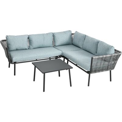 ACKERMAN Outsunny Ensemble De Mobilier De Jardin En Rotin 4 Pièces, Ensemble De Sièges Avec Coussins, 2 Canapés Doubles, 1 Canapé D'Angle, 1 Table Basse, Ensemble De Jardin Pour Balcon - Publicité ACKERMAN Outsunny Ensemble De Mobilier De Jardin En Rotin 4 Pièces, Ensemble De Sièges Avec Coussins, 2 Canapés Doubles, 1 Canapé D'Angle, 1 Table Basse, Ensemble De Jardin Pour Balcon - Publicité