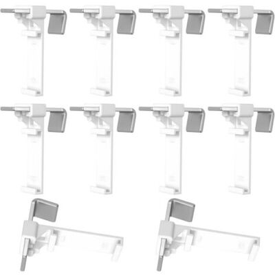 ABYSSE 10 Pcs Support De Serrage Long Pour Klemmfix Store Double, Fixation Store Sans Percage Fenetre, Supports De Serrage Longs Fixation Attache Rideau Pour Pvc Fenêtre En Bois Store Enrouleur Sans P - Publicité ABYSSE 10 Pcs Support De Serrage Long Pour Klemmfix Store Double, Fixation Store Sans Percage Fenetre, Supports De Serrage Longs Fixation Attache Rideau Pour Pvc Fenêtre En Bois Store Enrouleur Sans P - Publicité