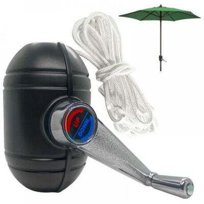 ABYSSE Pièces De Rechange Pour Parasol De Patio Extérieur Pour Manivelle Poignée Parasol Set De Pièces De Support,poignée Fixe De Levage– Manivelle - Publicité ABYSSE Pièces De Rechange Pour Parasol De Patio Extérieur Pour Manivelle Poignée Parasol Set De Pièces De Support,poignée Fixe De Levage– Manivelle - Publicité