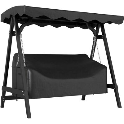 ARRIGONI Housse De Protection Pour Balancelle 3 Places Impermeable Coupe-vent Et Anti-uv Tissu Oxford 420d - Publicité ARRIGONI Housse De Protection Pour Balancelle 3 Places Impermeable Coupe-vent Et Anti-uv Tissu Oxford 420d - Publicité