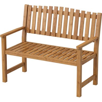 HEAT Banc De Jardin, Banc De Terrasse, 2 Places, Charge Maximale 320 Kg, Accoudoirs, 112 X 64 X 92 Cm, Bois D'Acacia Naturel - Publicité HEAT Banc De Jardin, Banc De Terrasse, 2 Places, Charge Maximale 320 Kg, Accoudoirs, 112 X 64 X 92 Cm, Bois D'Acacia Naturel - Publicité