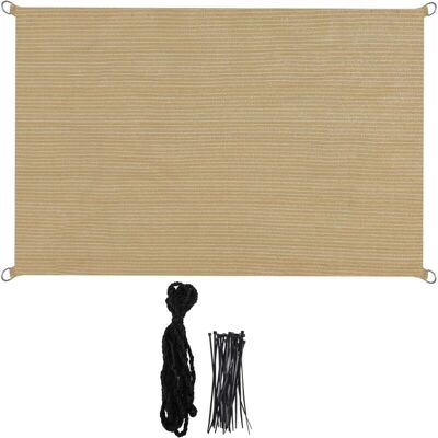 MOXIE Sjlerst Voile D'Ombrage 3x3m Rectangulaire Imperméable À L'Eau Pes Toile D'Ombrage Blanc Cassé Avec 95% De Protection Uv Pour Patio Extérieur Jardin - Publicité MOXIE Sjlerst Voile D'Ombrage 3x3m Rectangulaire Imperméable À L'Eau Pes Toile D'Ombrage Blanc Cassé Avec 95% De Protection Uv Pour Patio Extérieur Jardin - Publicité