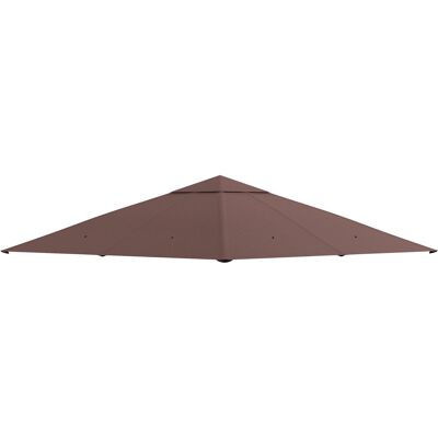Generic Toiture De Remplacement Pour Pavillon De Jardin, Polyester, 2,98 X 2,95 M, Couleur Café - Publicité Generic Toiture De Remplacement Pour Pavillon De Jardin, Polyester, 2,98 X 2,95 M, Couleur Café - Publicité