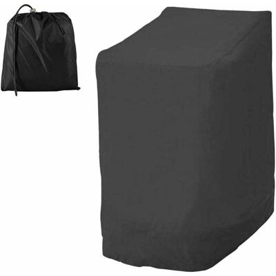 Vision Tigrezy Housse Chaise Jardin Empilables 210d Oxford Imperméable, Couverture De Protection Pour Fauteuils Patio Extérieur Avec Corde Ajustable 114x85x65cm (210d, Noir) - Publicité Vision Tigrezy Housse Chaise Jardin Empilables 210d Oxford Imperméable, Couverture De Protection Pour Fauteuils Patio Extérieur Avec Corde Ajustable 114x85x65cm (210d, Noir) - Publicité