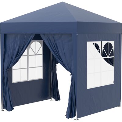 ACKERMAN Pavillon 2x2m, Pavillon Pliant, 4 Parois Latérales Avec Fenêtre, Porte, Fermeture Éclair, Tente De Fête, Tente De Jardin, Métal, Oxford - Publicité ACKERMAN Pavillon 2x2m, Pavillon Pliant, 4 Parois Latérales Avec Fenêtre, Porte, Fermeture Éclair, Tente De Fête, Tente De Jardin, Métal, Oxford - Publicité