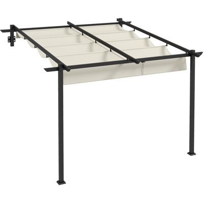 ACKERMAN Pavillon 3 X 3 M Pergola Résistant Au Vent, Auvent De Terrasse Avec Toit Réglable, Idéal Pour Jardin Et Terrasse, Couleur Crème - Publicité ACKERMAN Pavillon 3 X 3 M Pergola Résistant Au Vent, Auvent De Terrasse Avec Toit Réglable, Idéal Pour Jardin Et Terrasse, Couleur Crème - Publicité