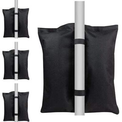Zanussi Paquet De 4 Sacs De Sable Poids, À Toute Épreuve Poids De Sable Gazebo, Sacs De Poids De Sable Pour Tente À Auvent Pop Up, Parasol De Patio, Parasol, Sac De Pieds Lestés Pour Trampolines, Noir - Publicité Zanussi Paquet De 4 Sacs De Sable Poids, À Toute Épreuve Poids De Sable Gazebo, Sacs De Poids De Sable Pour Tente À Auvent Pop Up, Parasol De Patio, Parasol, Sac De Pieds Lestés Pour Trampolines, Noir - Publicité