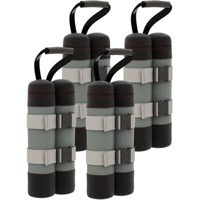 ACKERMAN Sacs De Lestage Pour Pavillons, Lot De 4, Poids Robustes Pour Pavillons Pliables, En Tissu Oxford Gris Et Noir, Avec Poignée Pour Une Meilleure Stabilité. Publicité ACKERMAN Sacs De Lestage Pour Pavillons, Lot De 4, Poids Robustes Pour Pavillons Pliables, En Tissu Oxford Gris Et Noir, Avec Poignée Pour Une Meilleure Stabilité. Publicité