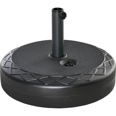 ACKERMAN Socle Pour Mât De Parasol Ø38/48 Mm, Supporte Jusqu'à 30 Kg D'Eau Ou 40 Kg De Sable, En Pehd Noir, Ø55 X 38 Cm, Support Stable Pour Jardin - Publicité ACKERMAN Socle Pour Mât De Parasol Ø38/48 Mm, Supporte Jusqu'à 30 Kg D'Eau Ou 40 Kg De Sable, En Pehd Noir, Ø55 X 38 Cm, Support Stable Pour Jardin - Publicité