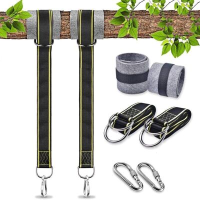 MOXIE Fixation Hamac Sangle Balancoire Fixation Pour Fauteuil Suspendu Corde Balancoire Exterieur Accessoire Mousquetons De Sécurité Balancoire Sangle Balancoire Arbre Pour Hamac Balancoire (2x1.5m) - Publicité MOXIE Fixation Hamac Sangle Balancoire Fixation Pour Fauteuil Suspendu Corde Balancoire Exterieur Accessoire Mousquetons De Sécurité Balancoire Sangle Balancoire Arbre Pour Hamac Balancoire (2x1.5m) - Publicité