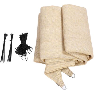 MOXIE Voile D'Ombrage Beige En Polyéthylène Perméable À L'Eau Et À L'Air, Rectangulaire, Pour Jardin Et Terrasse, 3,05 X 3,05 M / 10 X 10 Pieds - Publicité MOXIE Voile D'Ombrage Beige En Polyéthylène Perméable À L'Eau Et À L'Air, Rectangulaire, Pour Jardin Et Terrasse, 3,05 X 3,05 M / 10 X 10 Pieds - Publicité