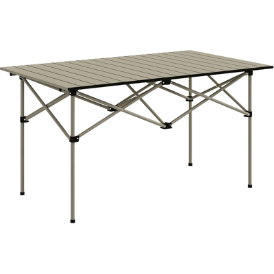 HEAT Table De Camping Pliante Avec Plateau Enroulable, Table De Jardin En Aluminium, 2 Personnes, 95 X 55 Cm, Kaki - Publicité HEAT Table De Camping Pliante Avec Plateau Enroulable, Table De Jardin En Aluminium, 2 Personnes, 95 X 55 Cm, Kaki - Publicité
