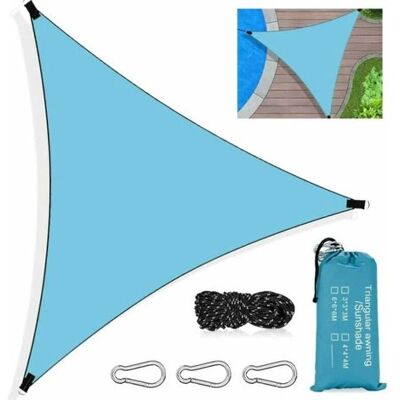Ackerman– Voile D'Ombrage Triangulaire 3x3m Imperméable – Protection Uv 95% – Corde Et Mousquetons Inclus – Sac De Rangement Pour Extérieur - Publicité Ackerman– Voile D'Ombrage Triangulaire 3x3m Imperméable – Protection Uv 95% – Corde Et Mousquetons Inclus – Sac De Rangement Pour Extérieur - Publicité