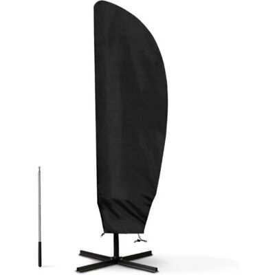 ABYSSE Housse De Protection Pour Parasol Déporté Ø 2-4 M, Oxford 210d, Avec Sac De Rangement, Noire - 205 Cm (57 X 48 X 25 Cm) - Publicité ABYSSE Housse De Protection Pour Parasol Déporté Ø 2-4 M, Oxford 210d, Avec Sac De Rangement, Noire - 205 Cm (57 X 48 X 25 Cm) - Publicité