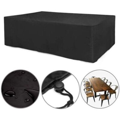URSUS Housse De Table De Jardin Rectangulaire Housse De Mobilier De Jardin Imperméable 180x150x80cm, Housse De Protection Anti-uv 210d Housse De Table De Salon Extérieur, Housse D'Extérieur Impermé - Publicité URSUS Housse De Table De Jardin Rectangulaire Housse De Mobilier De Jardin Imperméable 180x150x80cm, Housse De Protection Anti-uv 210d Housse De Table De Salon Extérieur, Housse D'Extérieur Impermé - Publicité