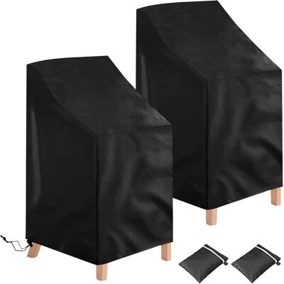 GRASSLIN 2 Pièces Housse Chaise Jardin, Oxford Imperméable, Anti-uv, Avec Cordon Réglable Pour Terrasse - Publicité GRASSLIN 2 Pièces Housse Chaise Jardin, Oxford Imperméable, Anti-uv, Avec Cordon Réglable Pour Terrasse - Publicité