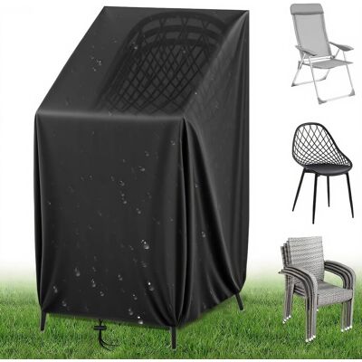 GRASSLIN 1 Housse Chaise Jardin, 116x90x65cm, Tissu Oxford 210d, Imperméable, Anti-uv, Pour Chaises Empilables - Publicité GRASSLIN 1 Housse Chaise Jardin, 116x90x65cm, Tissu Oxford 210d, Imperméable, Anti-uv, Pour Chaises Empilables - Publicité