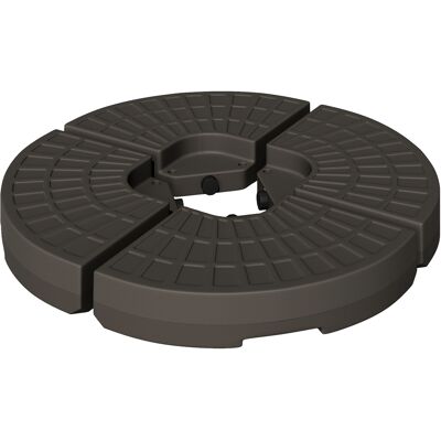 ACKERMAN Socle De Parasol, Remplissable Avec 17 Kg D'Eau Ou 25 Kg De Sable, En Pehd Couleur Café, 100 X 100 X 10,5 Cm, Pour Parasols - Publicité ACKERMAN Socle De Parasol, Remplissable Avec 17 Kg D'Eau Ou 25 Kg De Sable, En Pehd Couleur Café, 100 X 100 X 10,5 Cm, Pour Parasols - Publicité
