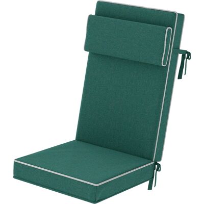 ACKERMAN Coussin D'Assise 120 X 47 X 9,5 Cm, Déperlant, Avec Attaches Et Appui-tête, Protection Upf50+, Pour Chaises Pliantes Et Chaises De Salle À Manger, Vert. Publicité ACKERMAN Coussin D'Assise 120 X 47 X 9,5 Cm, Déperlant, Avec Attaches Et Appui-tête, Protection Upf50+, Pour Chaises Pliantes Et Chaises De Salle À Manger, Vert. Publicité