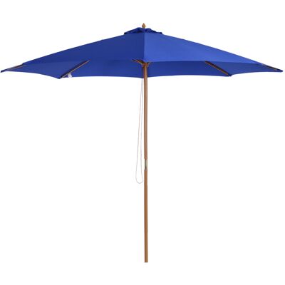 ACKERMAN Parasol Pour Balcon 300 Cm, Parasol Déporté En Bois, Parasol De Jardin, Bambou, Bleu - Publicité ACKERMAN Parasol Pour Balcon 300 Cm, Parasol Déporté En Bois, Parasol De Jardin, Bambou, Bleu - Publicité