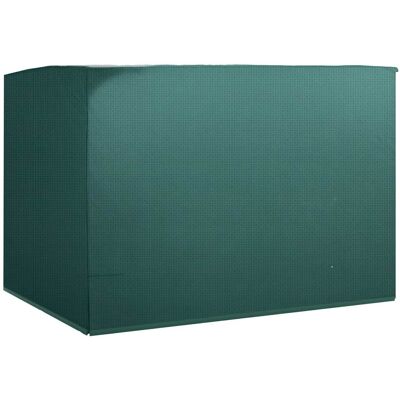 ARRIGONI Housse De Protection Balancelle De Jardin Bâche Étanche Dim. 2,15l X 1,55l X 1,5h M Pe Vert - Publicité ARRIGONI Housse De Protection Balancelle De Jardin Bâche Étanche Dim. 2,15l X 1,55l X 1,5h M Pe Vert - Publicité