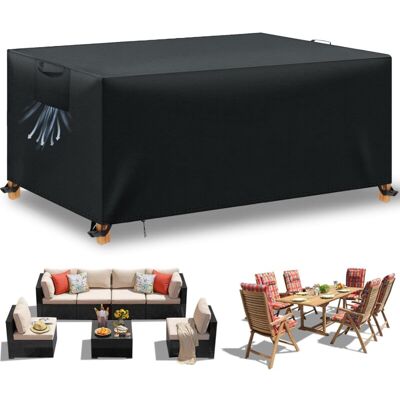 BRAST Housse Table De Jardin, Housse Salon De Jardin Exterieur, Housses Pour Mobilier De Jardin Imperméable Anti-uv, 210d Tissu Oxford Housse De Protection Salon De Jardin, Noir, 170x94x71 Cm Ymyny - Publicité BRAST Housse Table De Jardin, Housse Salon De Jardin Exterieur, Housses Pour Mobilier De Jardin Imperméable Anti-uv, 210d Tissu Oxford Housse De Protection Salon De Jardin, Noir, 170x94x71 Cm Ymyny - Publicité
