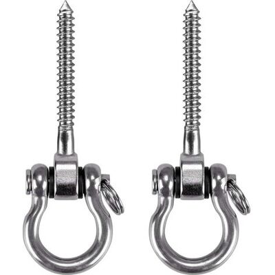 Zanussi 2 Pièces Crochet A Visser, Acier Inoxydable 304 Robuste 180° Crochet Plafond Pour Aire De Jeux Intérieure Extérieure Yoga, Hamac,corde, Balançoire, Suspendue Chaise, Sac De Boxe, Max 450kg - Publicité Zanussi 2 Pièces Crochet A Visser, Acier Inoxydable 304 Robuste 180° Crochet Plafond Pour Aire De Jeux Intérieure Extérieure Yoga, Hamac,corde, Balançoire, Suspendue Chaise, Sac De Boxe, Max 450kg - Publicité