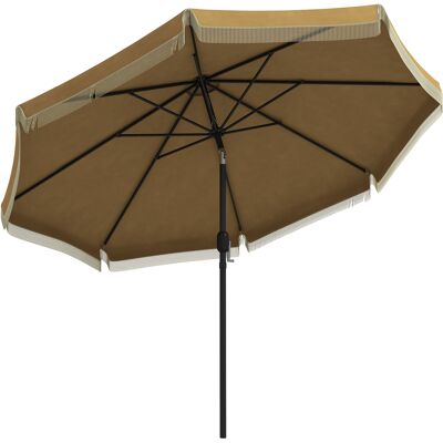ACKERMAN Parasol Ø265 Cm, Parasol De Terrasse Avec Franges, Parasol Inclinable Avec 8 Baleines, Idéal Pour Jardin Et Balcon, Kaki - Publicité ACKERMAN Parasol Ø265 Cm, Parasol De Terrasse Avec Franges, Parasol Inclinable Avec 8 Baleines, Idéal Pour Jardin Et Balcon, Kaki - Publicité