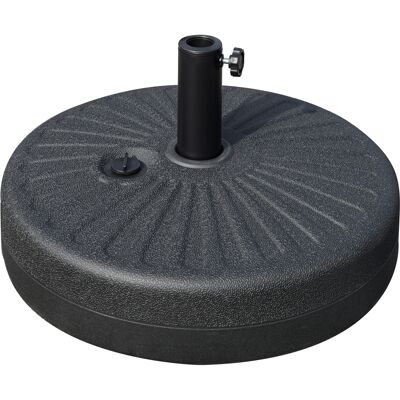 ACKERMAN Pied De Parasol 22 Kg Pour Parasols Ø38/48 Mm, Noir Ciment, Stable Et Résistant Aux Intempéries, Ø51 X 12h Cm - Publicité ACKERMAN Pied De Parasol 22 Kg Pour Parasols Ø38/48 Mm, Noir Ciment, Stable Et Résistant Aux Intempéries, Ø51 X 12h Cm - Publicité