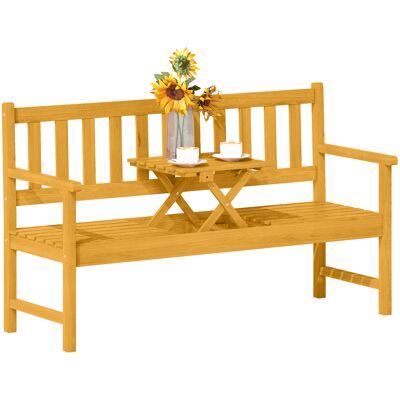 ARRIGONI Banc De Jardin 2 Places En Bois Resistant Aux Intemperies Avec Dossier Et Accoudoirs 149x56,5x89 Cm Teck - Publicité ARRIGONI Banc De Jardin 2 Places En Bois Resistant Aux Intemperies Avec Dossier Et Accoudoirs 149x56,5x89 Cm Teck - Publicité