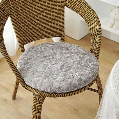 ABYSSE Générique Coussin Rond 35x35 Cm Gris-a, Velours Galette De Chaise Avec Fermeture Éclair, Lavables Et Antidérapantes, Rond Coussins Pour Chaises De Jardin Salle À Manger, Cuisine, Bureau - Publicité ABYSSE Générique Coussin Rond 35x35 Cm Gris-a, Velours Galette De Chaise Avec Fermeture Éclair, Lavables Et Antidérapantes, Rond Coussins Pour Chaises De Jardin Salle À Manger, Cuisine, Bureau - Publicité