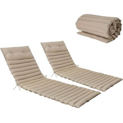 ACKERMAN Lot De 2 Coussins De Rechange Pour Chaises Longues D'Extérieur, Coussins D'Assise Pour Chaises Longues – Kaki - Publicité ACKERMAN Lot De 2 Coussins De Rechange Pour Chaises Longues D'Extérieur, Coussins D'Assise Pour Chaises Longues – Kaki - Publicité