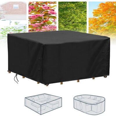 BRAST 120x120x85cm/lxwxh Housse Salon De Jardin Bâche Housse Table De Jardin Tissu Oxford 600d Couverture De Protection Meubles Exterieur Imper, Housses Pour Mobilier De Jardin Imperméable Anti-uv Ymyny - Publicité BRAST 120x120x85cm/lxwxh Housse Salon De Jardin Bâche Housse Table De Jardin Tissu Oxford 600d Couverture De Protection Meubles Exterieur Imper, Housses Pour Mobilier De Jardin Imperméable Anti-uv Ymyny - Publicité