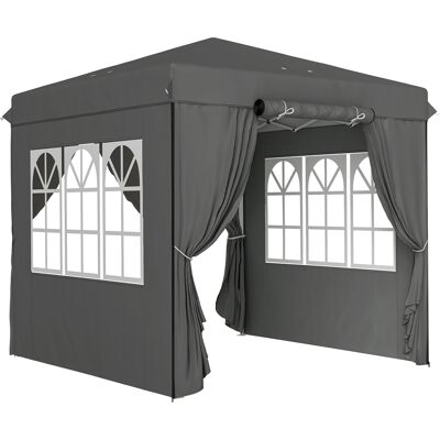 EASYCOMFORT As Easy Tonnelle 2,5x2,5m, Imperméable Stable Résistante À L'Hiver Tonnelle Pliante Pop-up, Protection Uv 50+, Pliable Tente De Réception Tente De Jardin Avec 4 Panneaux Latéraux Sac Tonnelle De Jardi - Publicité EASYCOMFORT As Easy Tonnelle 2,5x2,5m, Imperméable Stable Résistante À L'Hiver Tonnelle Pliante Pop-up, Protection Uv 50+, Pliable Tente De Réception Tente De Jardin Avec 4 Panneaux Latéraux Sac Tonnelle De Jardi - Publicité