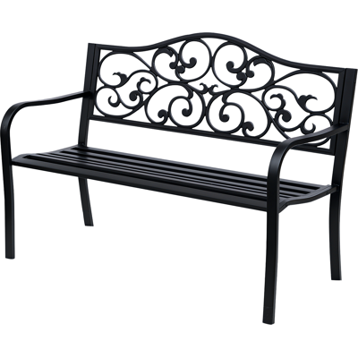ARRIGONI Banc De Jardin 2 Places Avec Table Escamotable 150x58,5x90 Cm Noir - Publicité ARRIGONI Banc De Jardin 2 Places Avec Table Escamotable 150x58,5x90 Cm Noir - Publicité