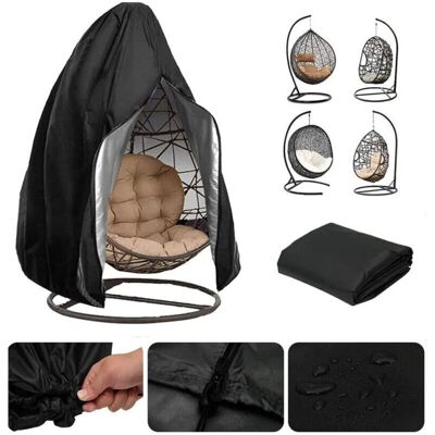 PELTOR 1 Pc (115x190cm, Noir) Housse De Chaise Suspendue De Jardin Oxford 210d, Housse De Protection Imperméable Pour Chaise D'Extérieur Anti-uv/coupe-vent - Publicité PELTOR 1 Pc (115x190cm, Noir) Housse De Chaise Suspendue De Jardin Oxford 210d, Housse De Protection Imperméable Pour Chaise D'Extérieur Anti-uv/coupe-vent - Publicité