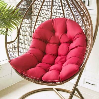 SANS MARQUE Balançoire Suspendue Panier Coussin, Hanging Egg Chair Hammock Tapis Chaise Siège Amorti Fauteuil Coussin Déhoussable Pour Patio Jardin, Grand Confort (burgundy)il S'Agit D'Un Tapis De Gondo - Publicité SANS MARQUE Balançoire Suspendue Panier Coussin, Hanging Egg Chair Hammock Tapis Chaise Siège Amorti Fauteuil Coussin Déhoussable Pour Patio Jardin, Grand Confort (burgundy)il S'Agit D'Un Tapis De Gondo - Publicité
