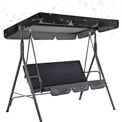 MOXIE Housse De Siège De Jardin Et Toit De Rechange Pour Balançoire De Jardin 3 Places, Housse De Chaise De Jardin Couvre-siège Swing - Publicité MOXIE Housse De Siège De Jardin Et Toit De Rechange Pour Balançoire De Jardin 3 Places, Housse De Chaise De Jardin Couvre-siège Swing - Publicité