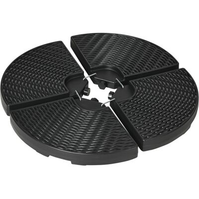ACKERMAN Poids Pour Parasols Déportés : 52 Kg D’eau Ou 68 Kg De Sable, En Pehd Résistant Aux Intempéries - Publicité ACKERMAN Poids Pour Parasols Déportés : 52 Kg D’eau Ou 68 Kg De Sable, En Pehd Résistant Aux Intempéries - Publicité