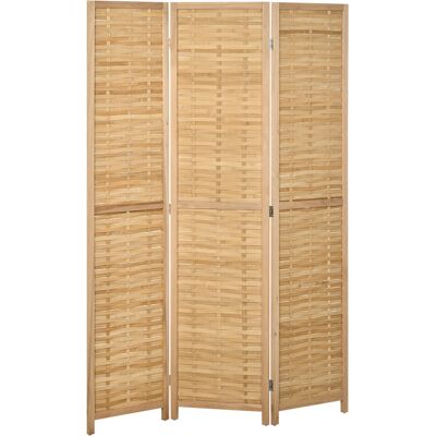 ACKERMAN Paravent 3 Panneaux Pliable En Bambou, Brise-vue 120x170cm Pour Salon Ou Chambre, Naturel - Publicité ACKERMAN Paravent 3 Panneaux Pliable En Bambou, Brise-vue 120x170cm Pour Salon Ou Chambre, Naturel - Publicité